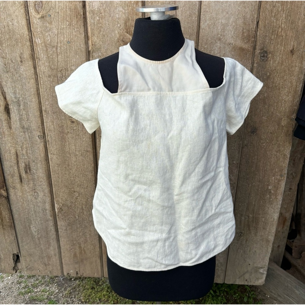Anthropologie Laura Siegel Ivory Top Size Medium